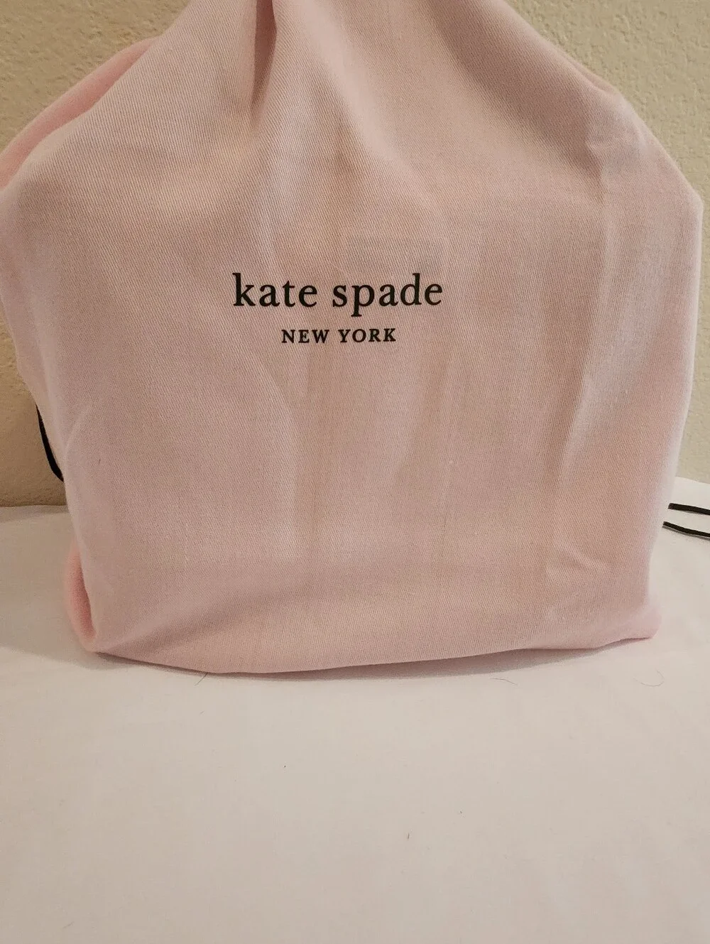 RARE Kate Spade Sam Gingham Wicker Medium Satchel Basket Bag W/ Dust Bag